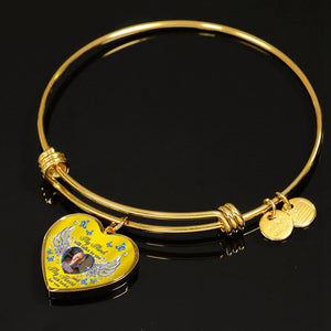 Personalized Heart Memorial Bracelet