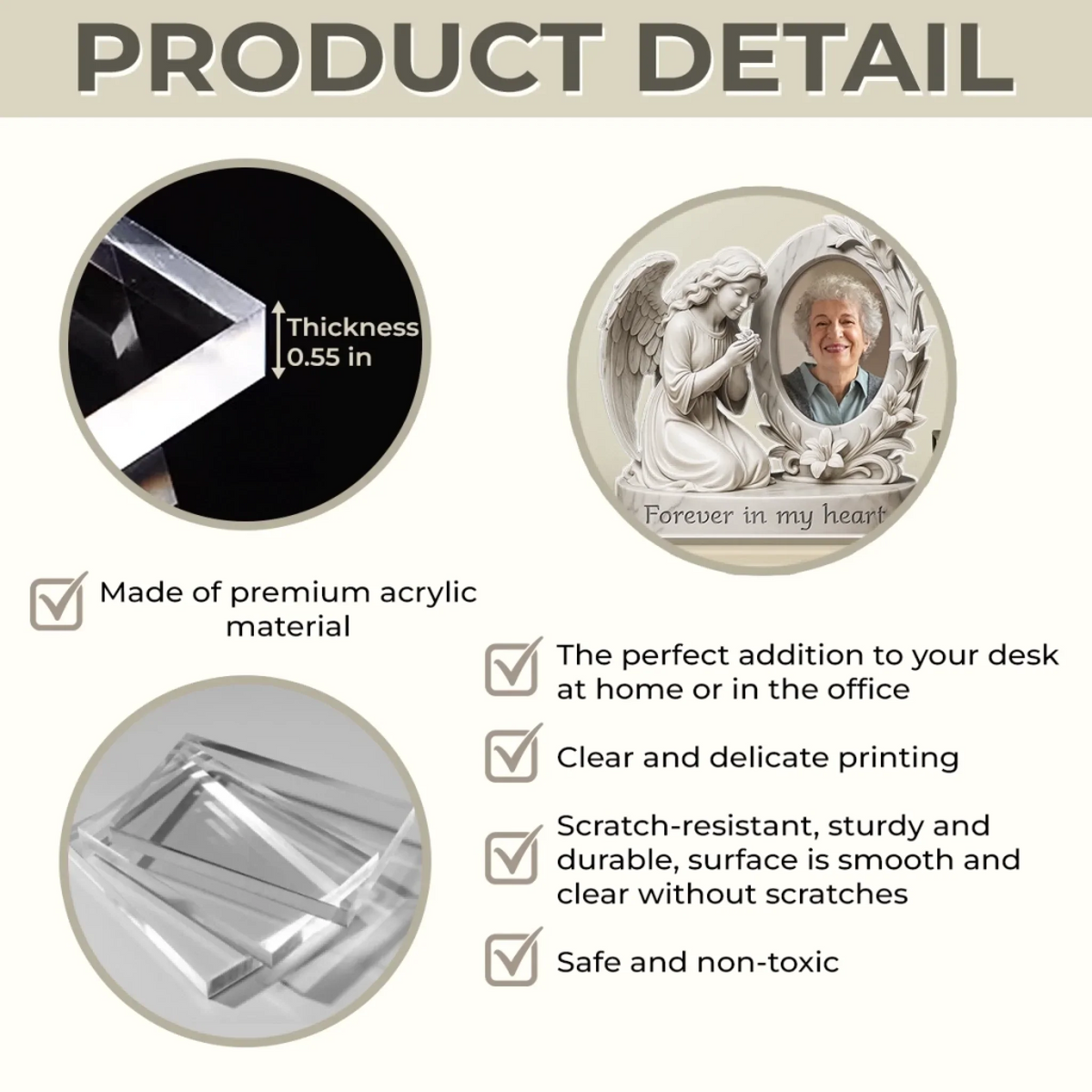 Best Dad Ever - Personalized Father Custom Shaped Acrylic Plaque