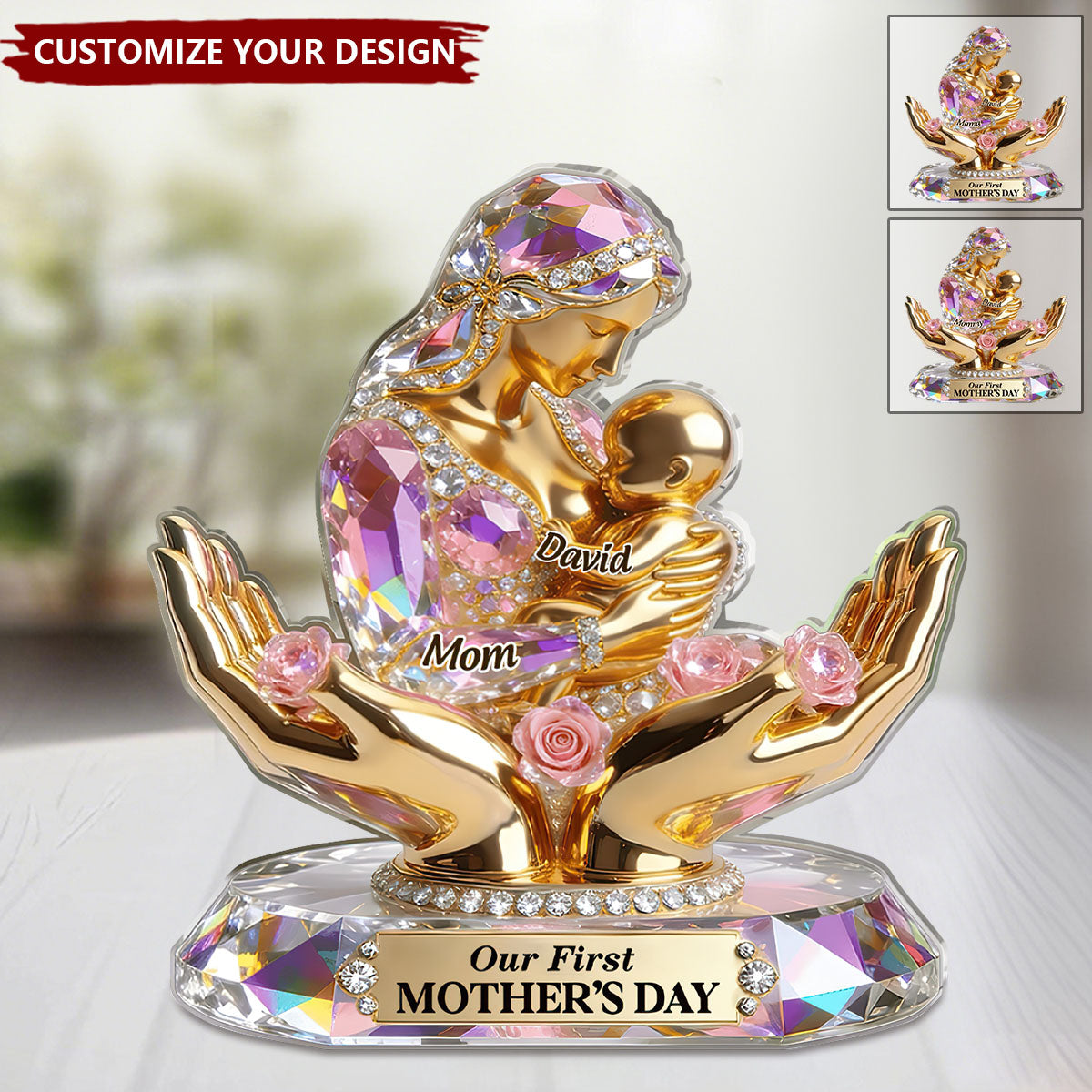 Our First Mother’s Day - Personalized Custom Shaped Acrylic Plaque