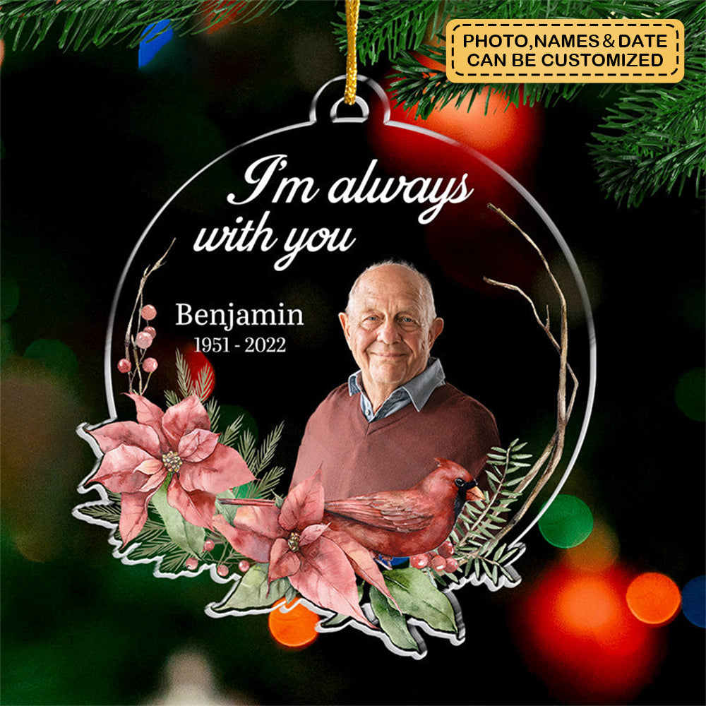 Custom Photo Not A Day Goes By That You Are Not Missed - Memorial Personalized Custom Ornament