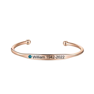 Personalized Birthstone Name Elegant Bracelet