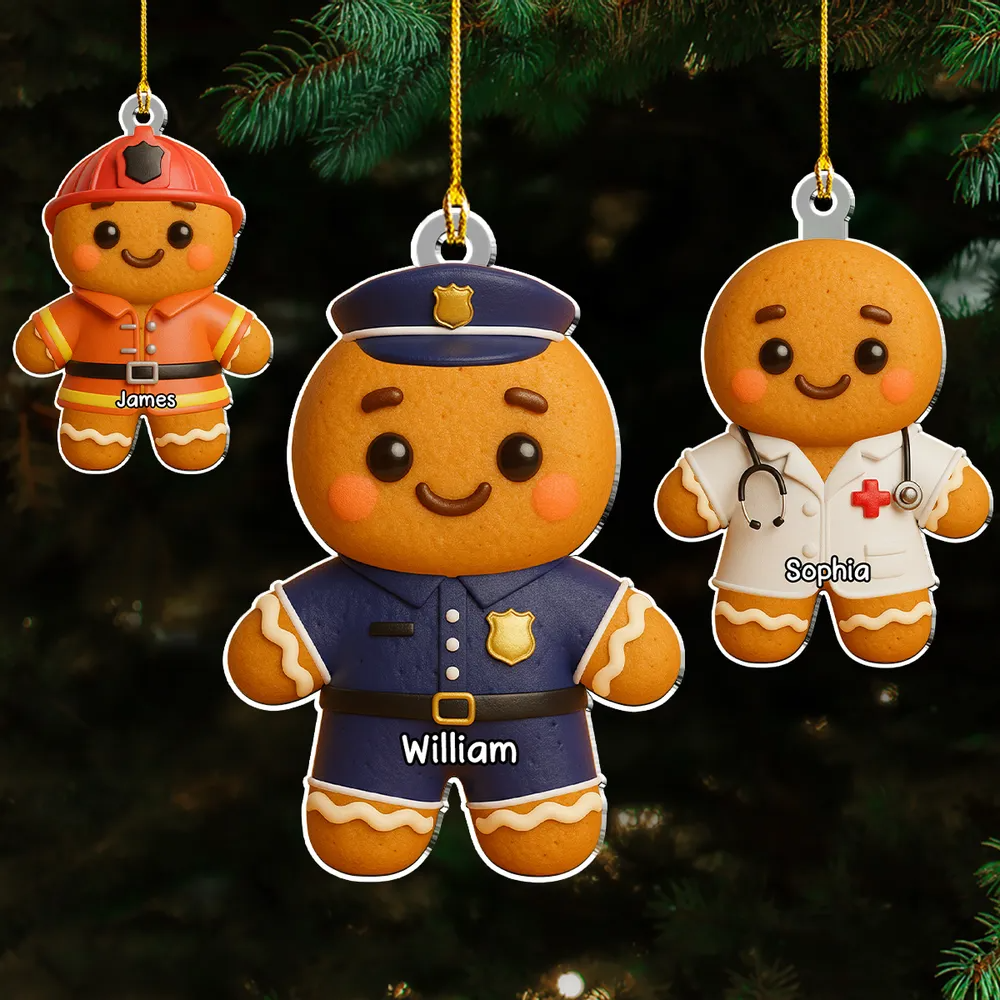 Job Gingerbread - Personalized Custom Acrylic Ornament