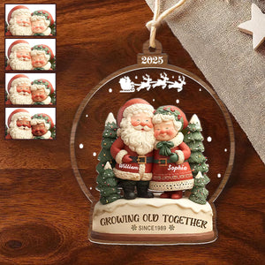 Growing Old Together Christmas Ornament