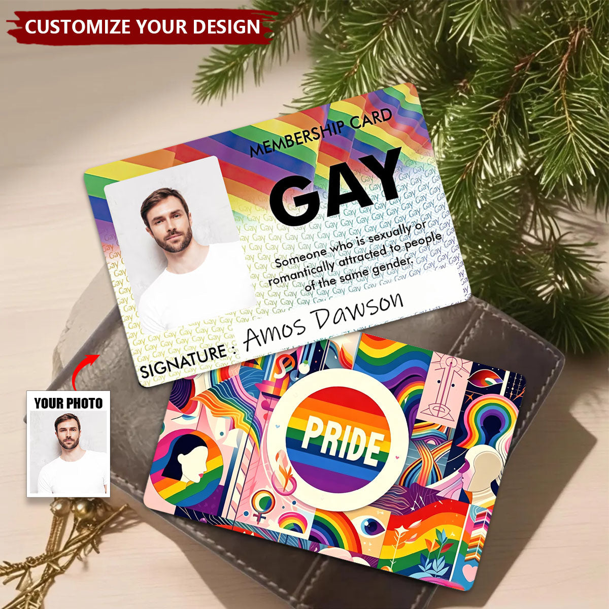 Custom Photo LGBTQ Membership Cards - Personalized LGBTQ Pride Card