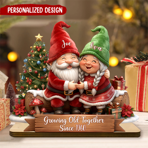 Personalized Couple Christmas Plaque, Custom Anniversary Gift