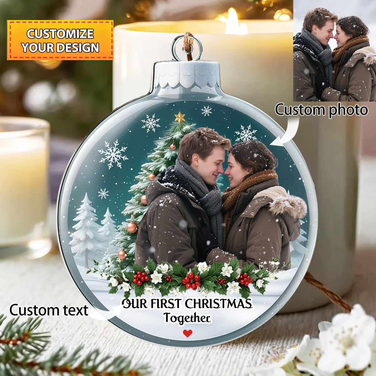 You Are The Best Thing About Me - Personalized Custom Acrylic Ornament
