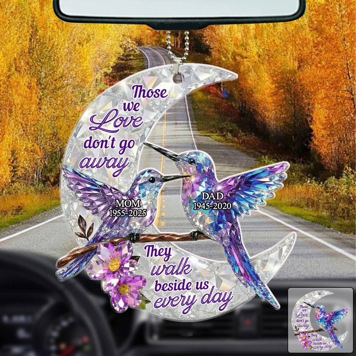 They Never Go Away - Personalized Custom 3D Effect Car Ornament