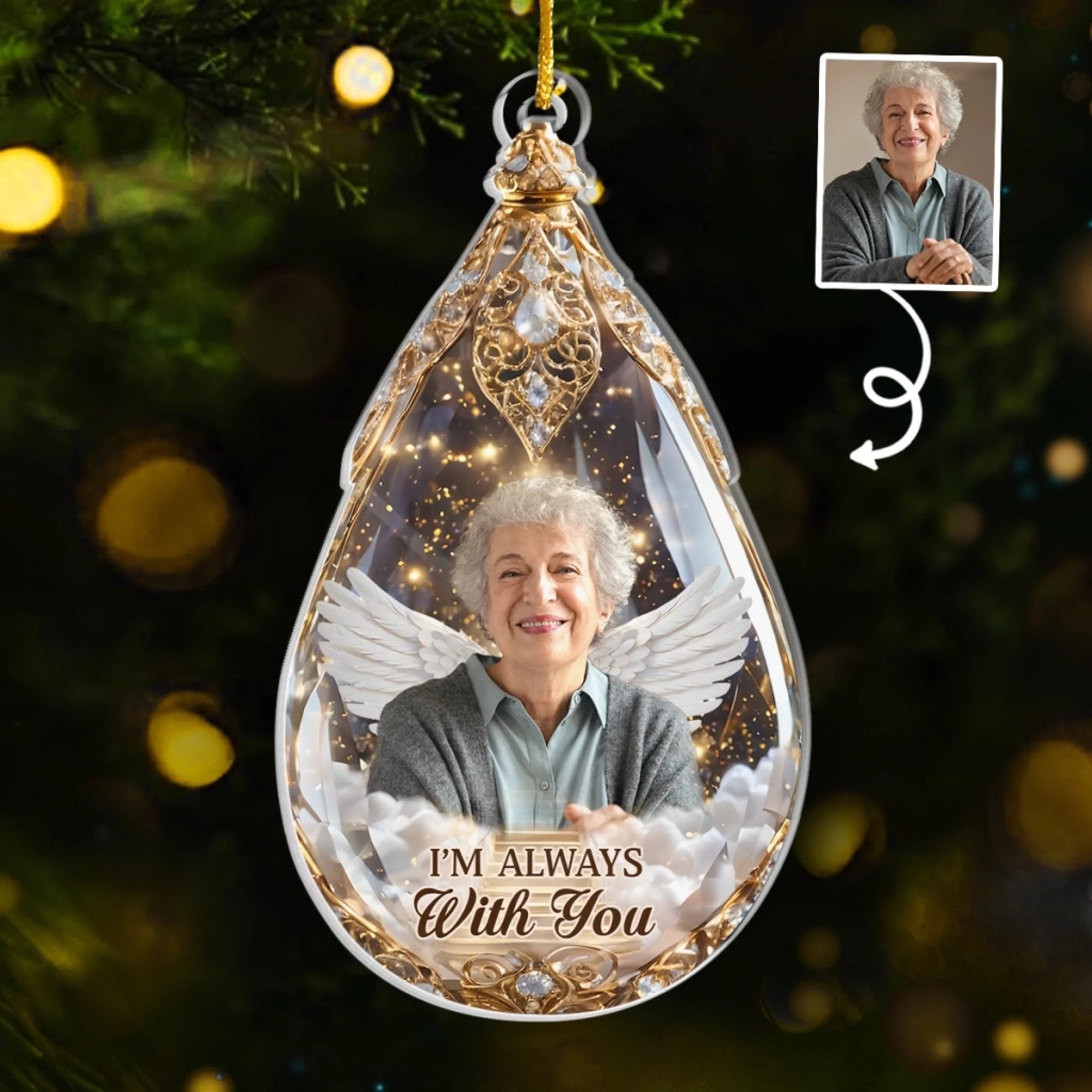 Memories Keep You Close - Personalized Christmas Memorial Ornament