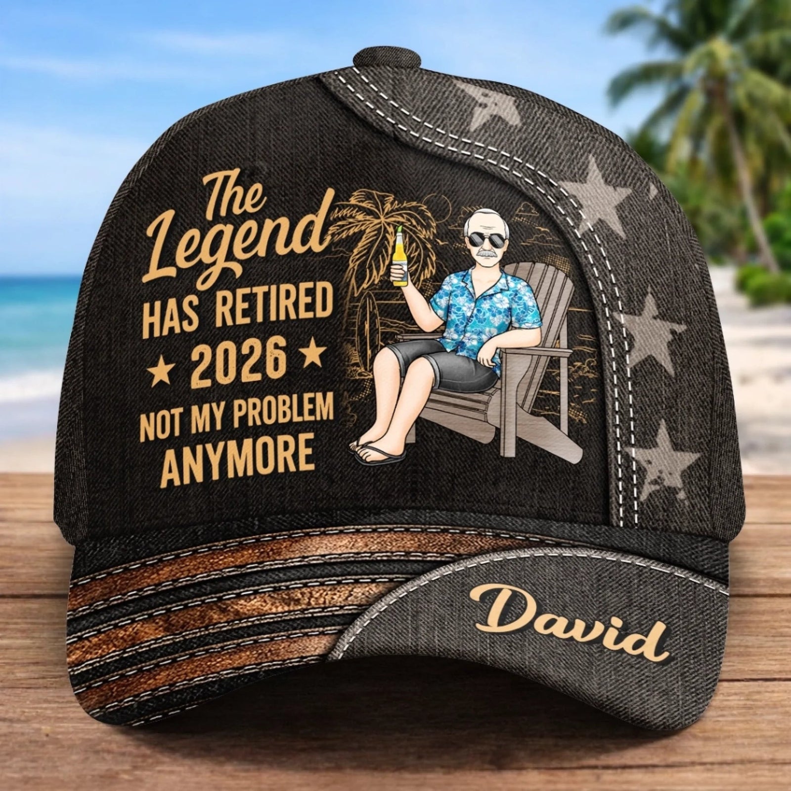 Enjoy Life On Your Terms-Personalized Hat, All Over Print Classic Cap-Retirement Gifts