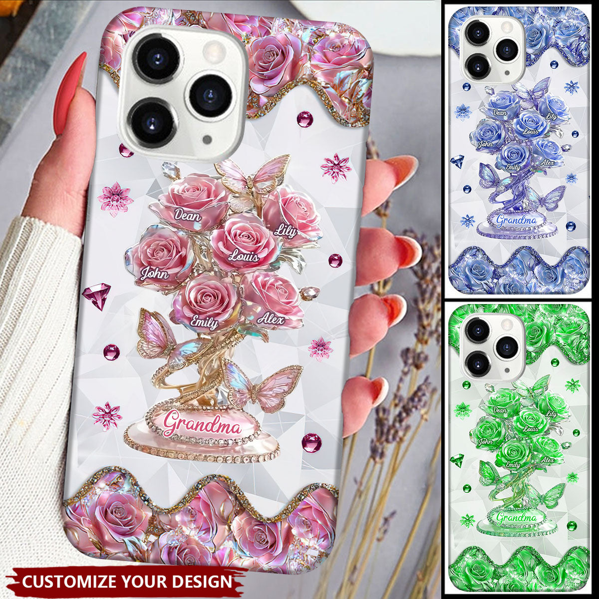 Every Rose Tells Your Story - Personalized Mother Grandma Phone Case