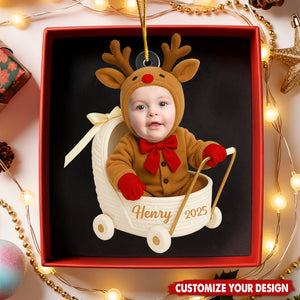 Stroll With Me - Personalized Christmas Baby Acrylic Ornament