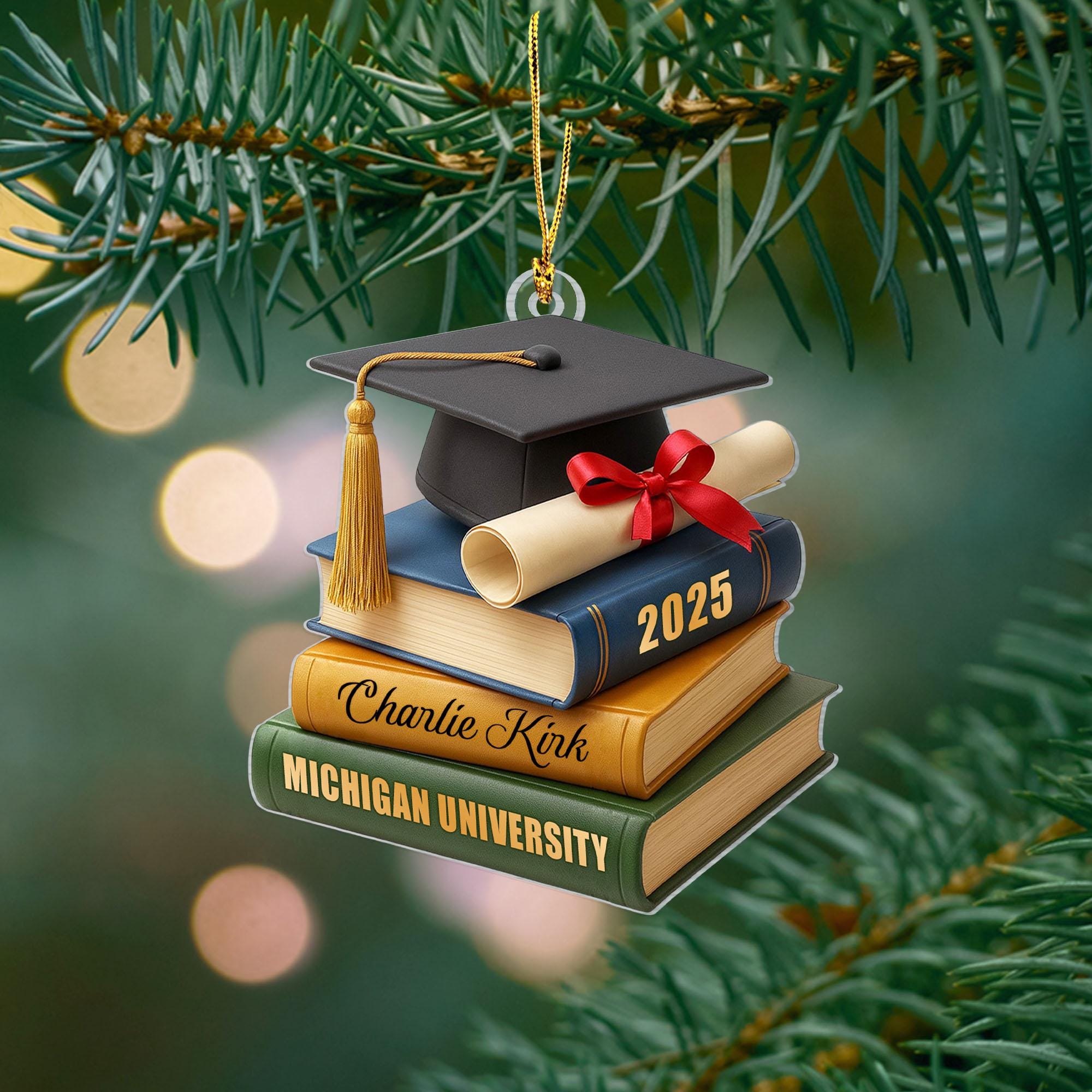 Personalized Graduation Ornament, Graduation Christmas Gift
