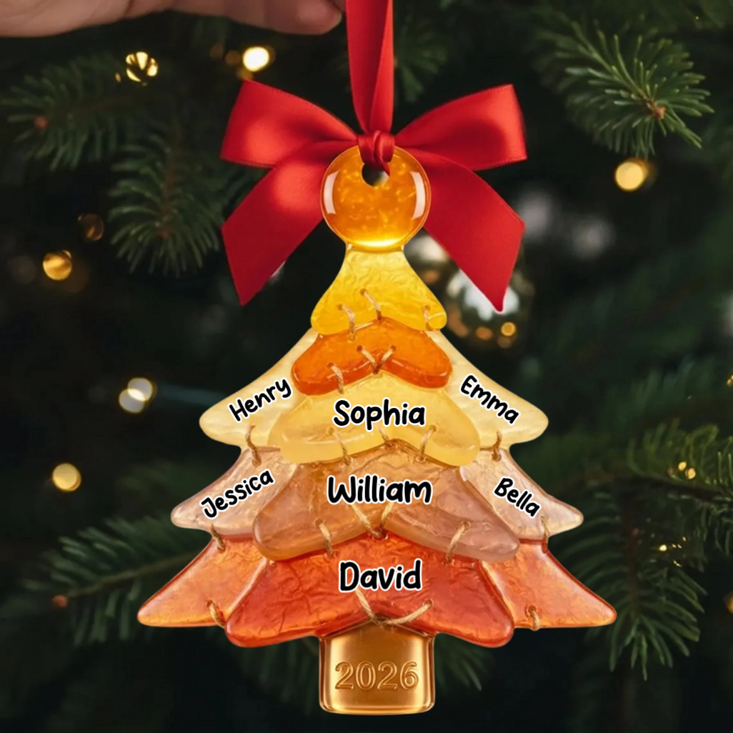 Family Christmas Tree Ornaments - Personalized Family Ornament
