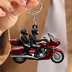 Motorbike Couple Keychain- Personalized Gift For Motorcycles Lovers