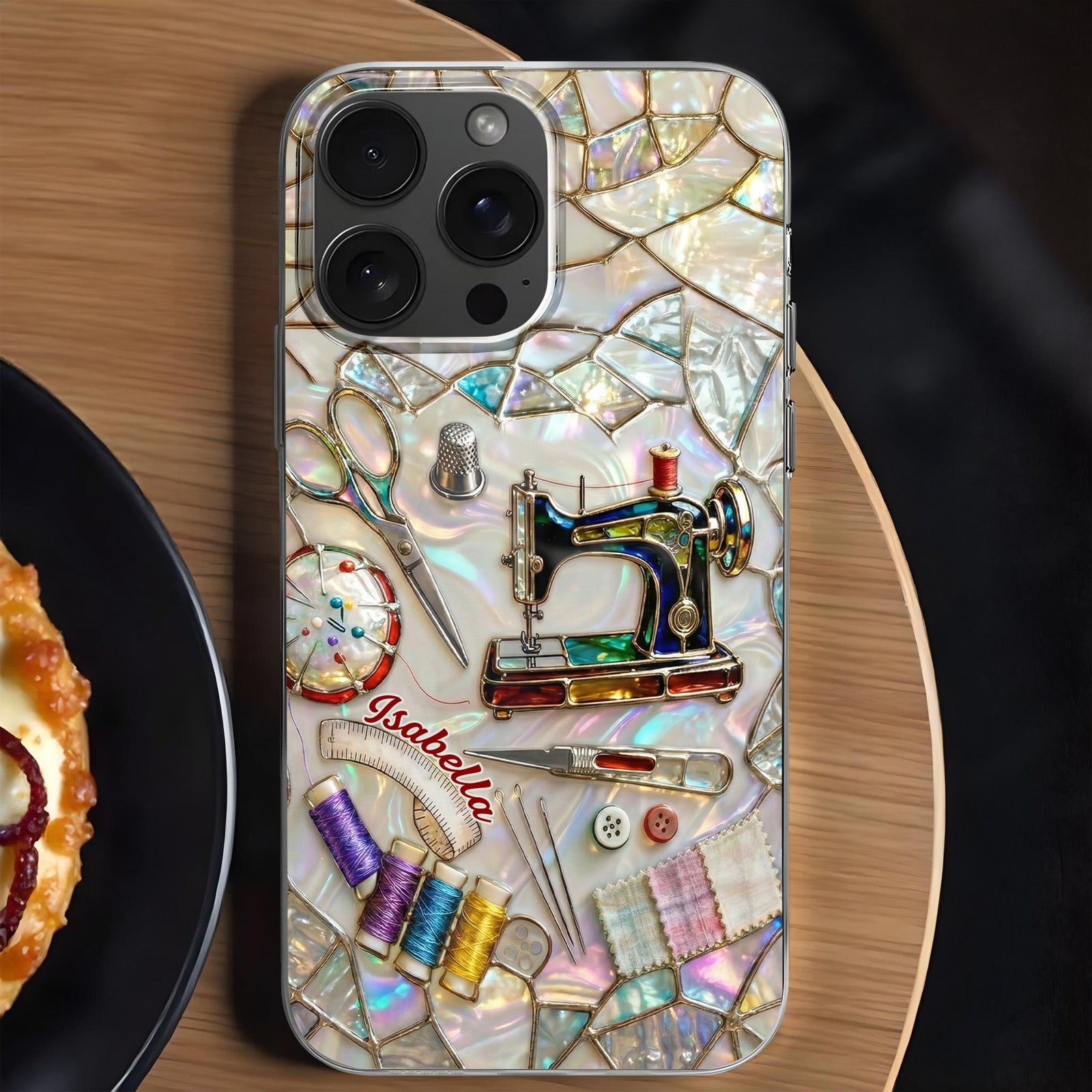 Celebrate Your Creativity,Personalized Clear Phone Case,Gift For Craft Enthusiasts