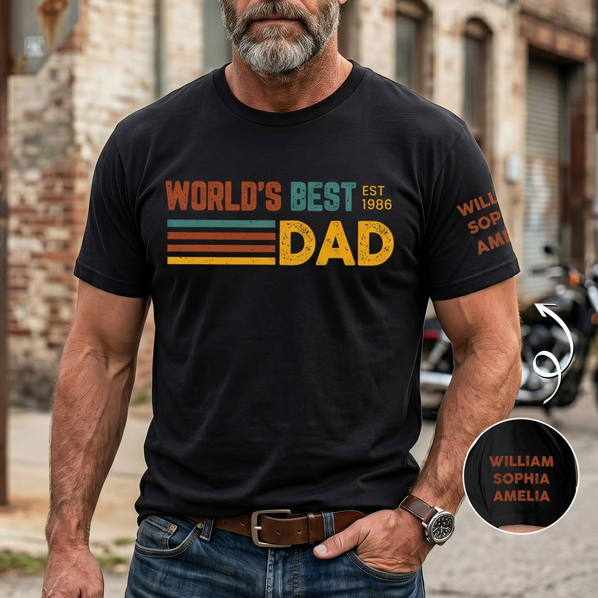 World's Best Dad Custom Name Father's Day Gift For Dad, Husband - Personalized Shirt