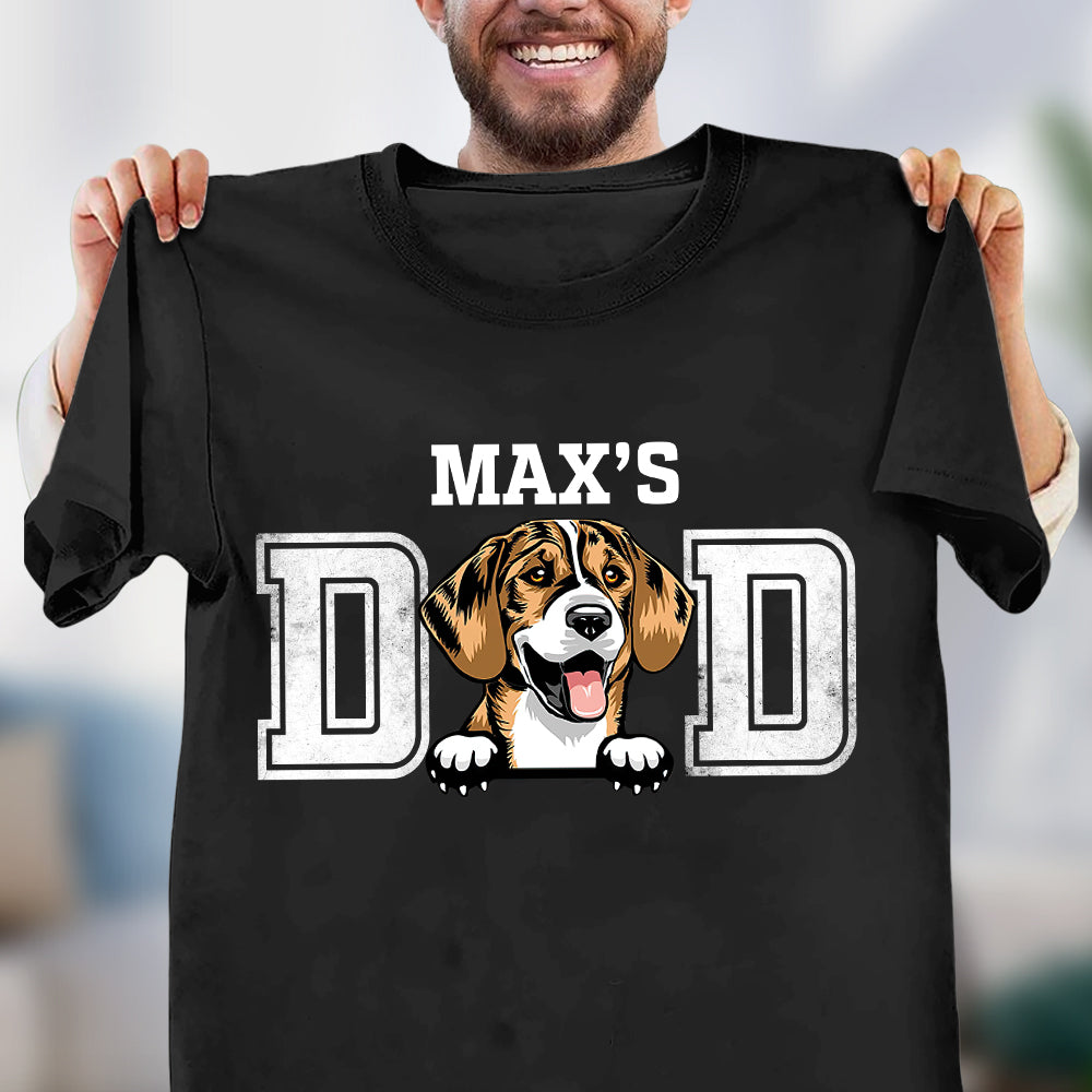 Dog Dad Personalized Shirt, Personalized Father's Day Gift for Dog Lovers, Dog Dad, Dog Mom -