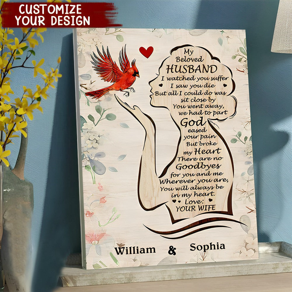 Personalized Canvas-My Beloved Husband Vertical Poster