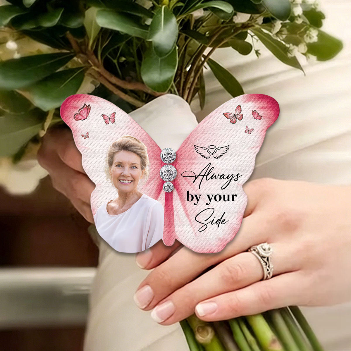 Walking With You Today And Always - Personalized Brooch