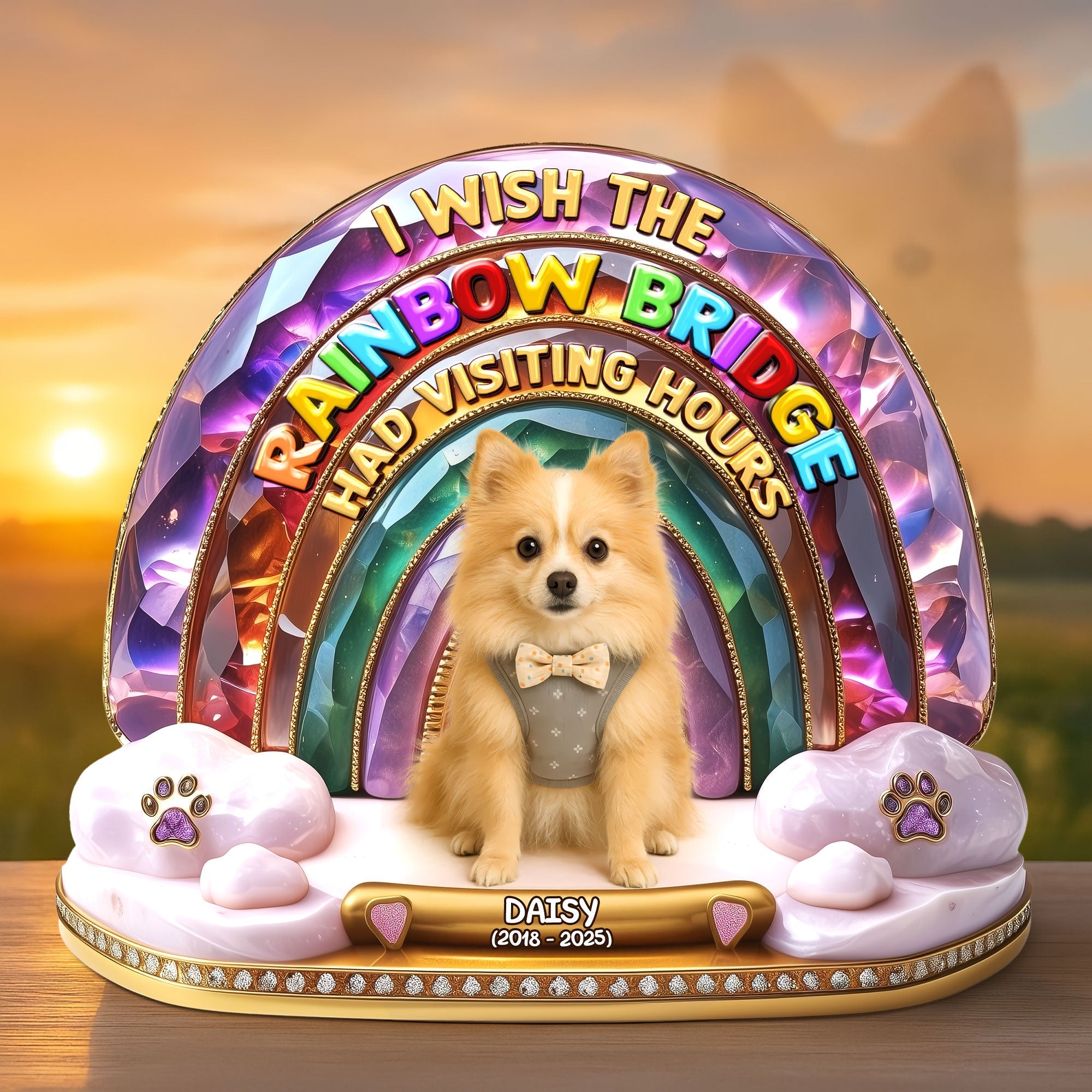 Memorial Dog Plaque - Custom Photo Gifts For Dog Lovers