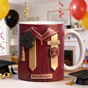 Class Of 2026, Congrats Graduation - Personalized Ceramic Coffee Mug