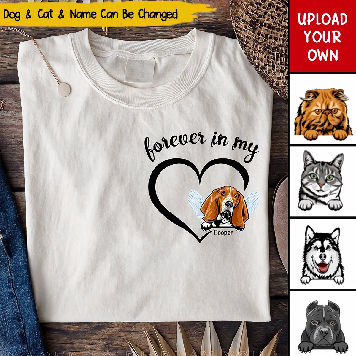 Forever In My Heart - Personalized Sweatshirt Gift For Pet Lover