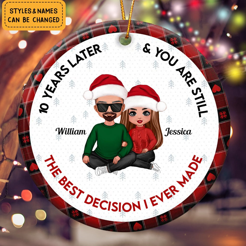 Grow Old With Me The Best Is Yet To Be Personalized Ceramic Ornament