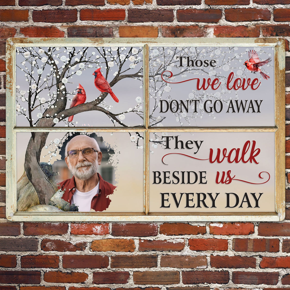 Those We Love Don't Go Away - Personalized Photo Canvas